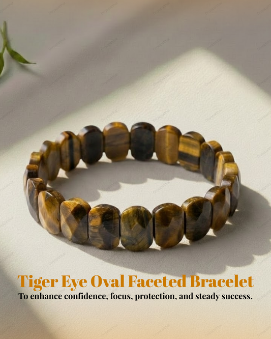 Tiger Eye Oval Faceted Bracelet