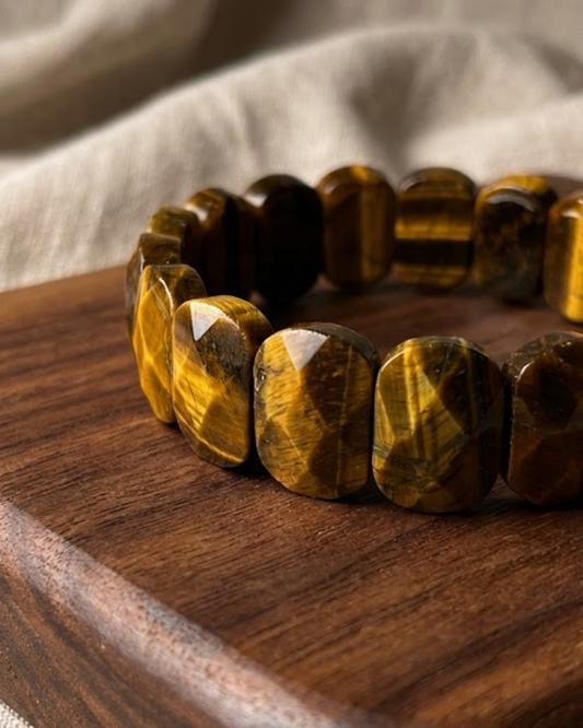 Tiger Eye Oval Faceted Bracelet