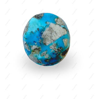 Natural Turquoise (Feroza) Gemstone – Oval Shape (35.95 Carat | 39.18 Ratti)