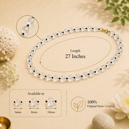 Black Tourmaline Mala – Protection, Grounding & Negative Energy Shield