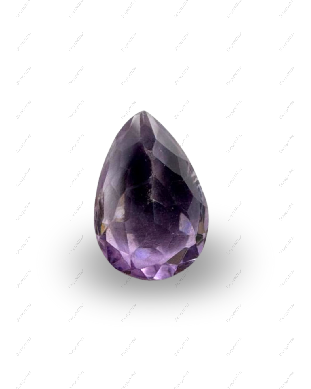 Natural Amethyst Gemstone – Pear Shape (7.55 Carat | 8.23 Ratti)