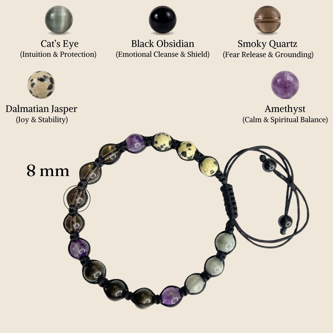 Moolank 7 Power Adjustable Bracelet (Spiritual Insight, Protection & Inner Peace)