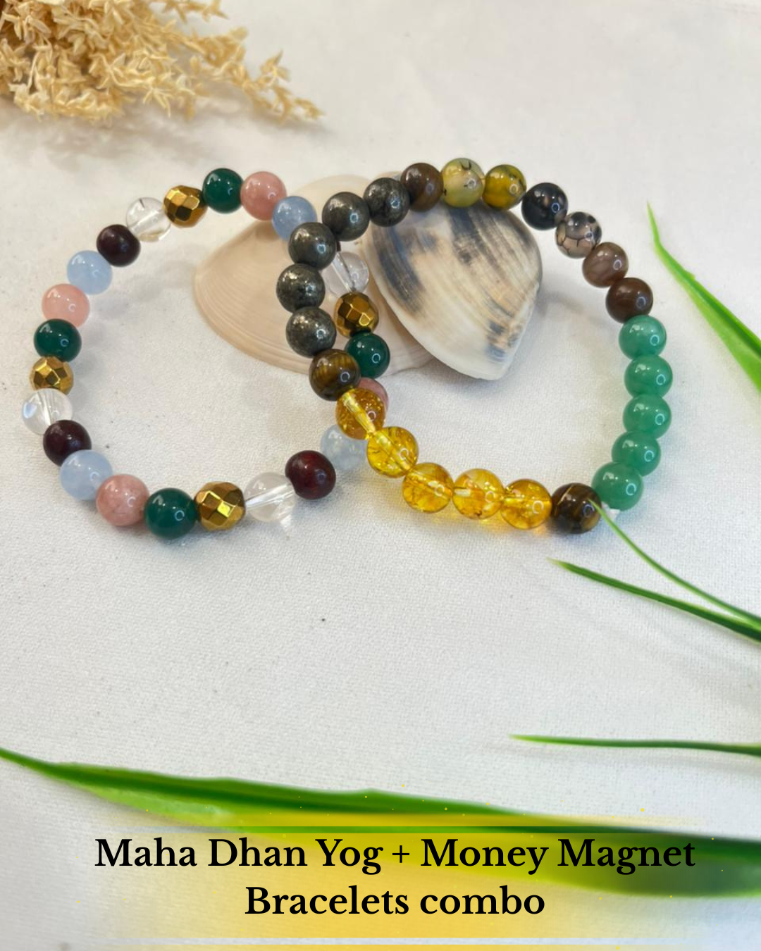 Maha Dhan–Yog & Money Magnet Bracelet Combo