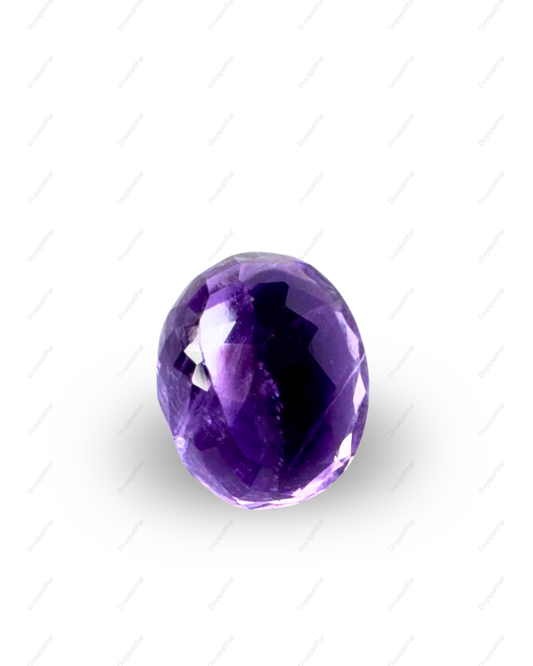 Natural Amethyst Gemstone – Oval Shape (5.60 Carat | 6.10 Ratti)