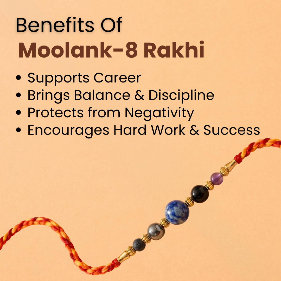 Moolank 8 Rakhi – Strength, Stability & Protection