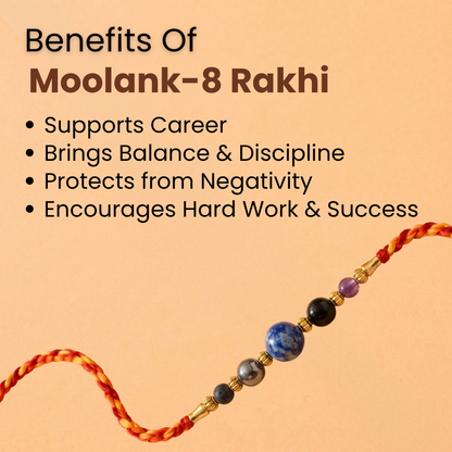 Moolank 8 Rakhi – Strength, Stability & Protection