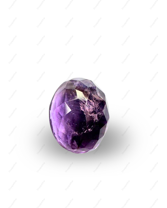 Natural Amethyst Gemstone – Oval Shape (6.30 Carat | 6.87 Ratti)