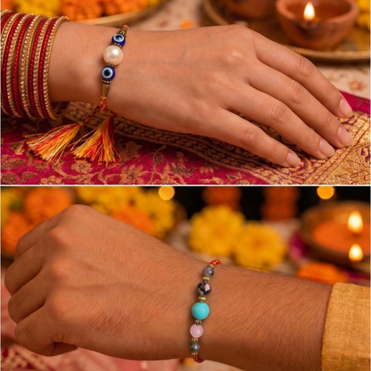 Moolank 6 Rakhi Gift Hamper (Married Brother Combo)