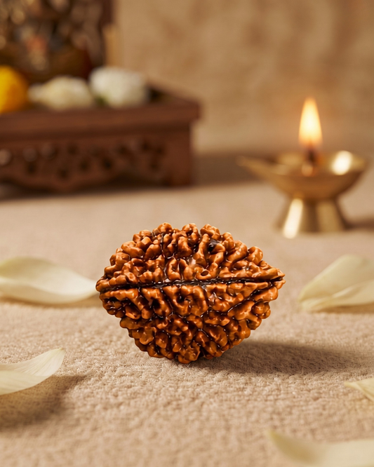2 Mukhi Rudraksha (Natural | Nepal Origin)