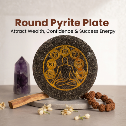 Pyrite Plate – Cleanse, Recharge & Attract Prosperity