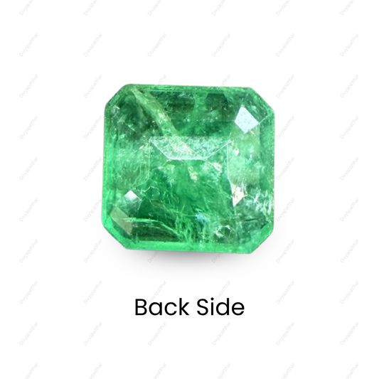 Natural Emerald (Panna) Gemstone – Square Shape (7.25 Carat | 7.90 Ratti | 11.8 × 11.4 × 6.3 mm)