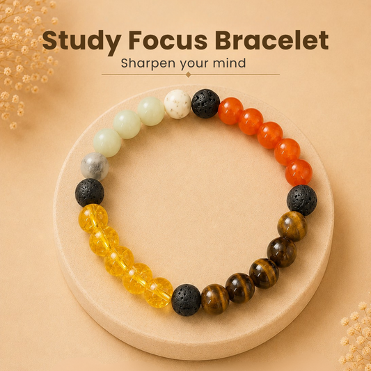 Natural Study Focus Bracelet (Clarity, Confidence & Concentration)
