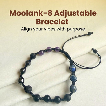 Moolank 8 Power Adjustable Bracelet (Stability, Discipline & Spiritual Strength)