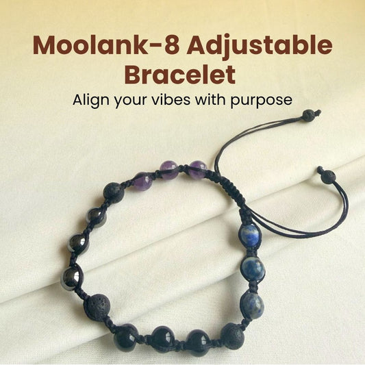 Moolank 8 Power Adjustable Bracelet (Stability, Discipline & Spiritual Strength)