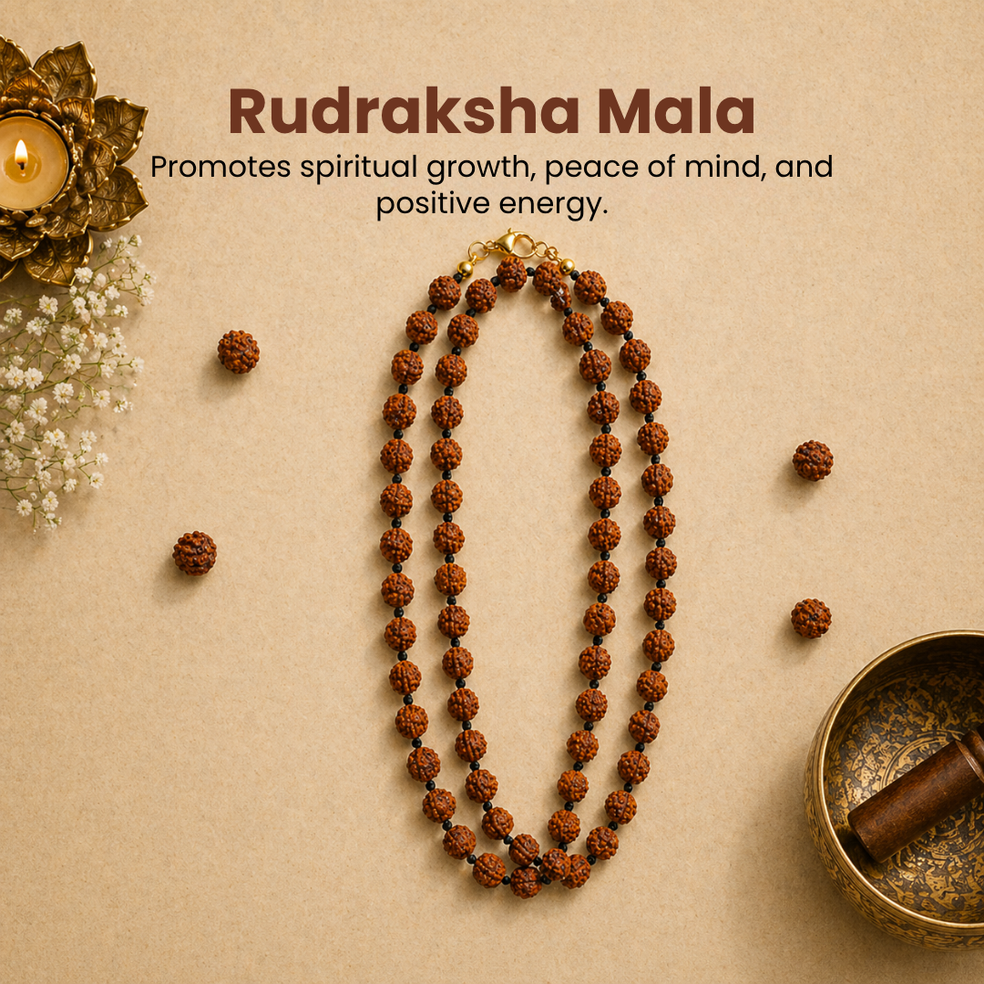 Rudraksha Mala – Spiritual Protection, Peace & Divine Energy