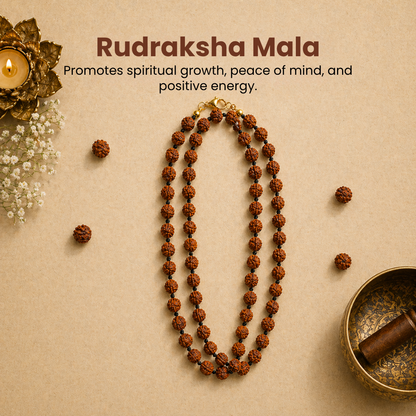 Rudraksha Mala – Spiritual Protection, Peace & Divine Energy