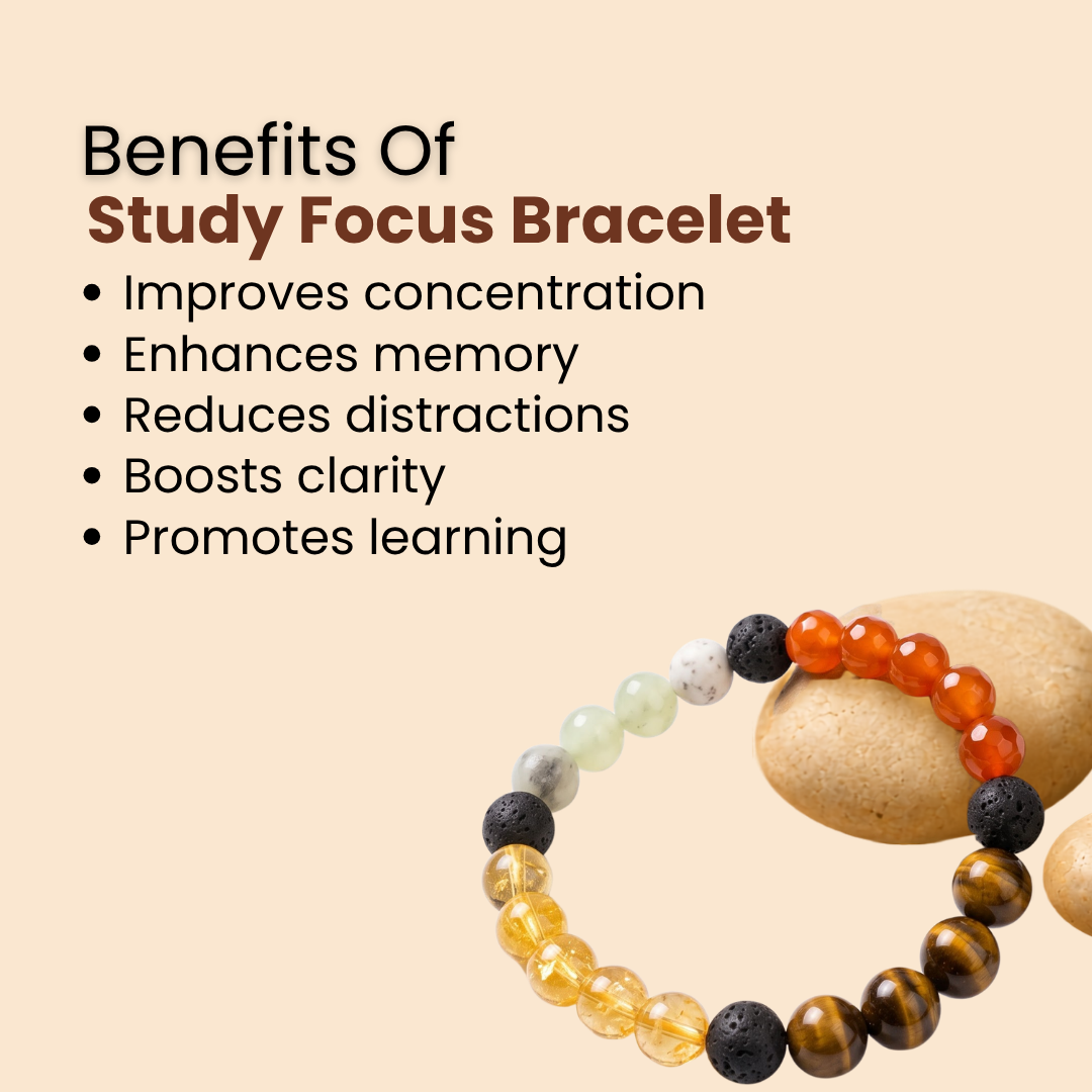 Natural Study Focus Bracelet (Clarity, Confidence & Concentration)