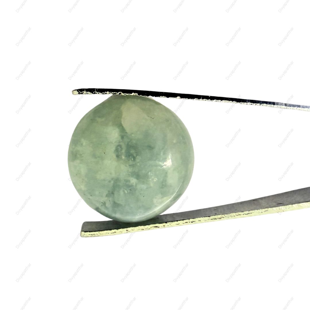 Natural Aquamarine Gemstone – Round Shape (15.05 Carat | 16.40 Ratti)