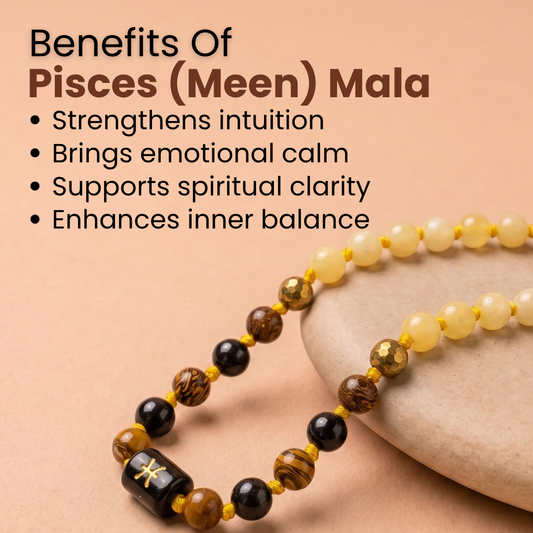 Pisces Zodiac Mala – Protection, Stability & Emotional Balance