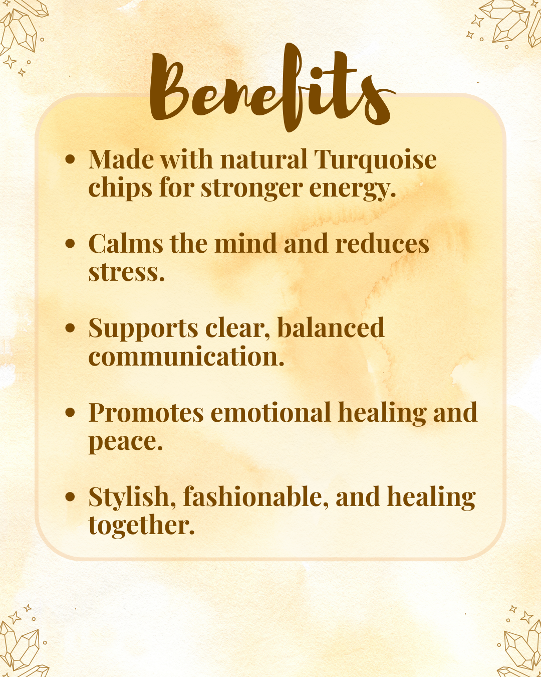 Premium Turquoise Chips Bracelet (Protection, Emotional Healing & Truth Communication)