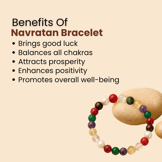 NATURAL NAVRATAN MULTI-POWER BRACELET (ENERGY, BALANCE & SUCCESS)