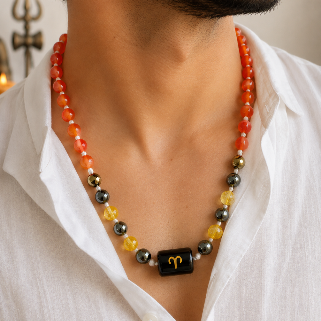 Aries Zodiac Mala – Courage, Confidence & Success