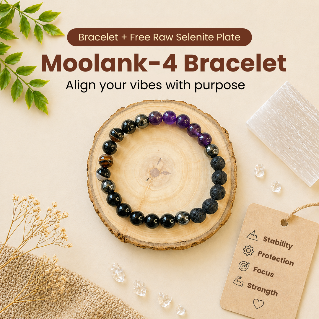 Moolank 4 Power Bracelet (Stability, Protection & Grounded Focus)