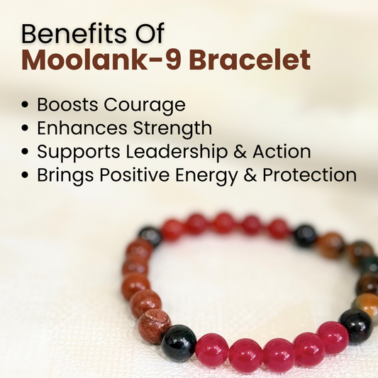 Moolank 9 Power Bracelet (Courage, Action & Emotional Balance)