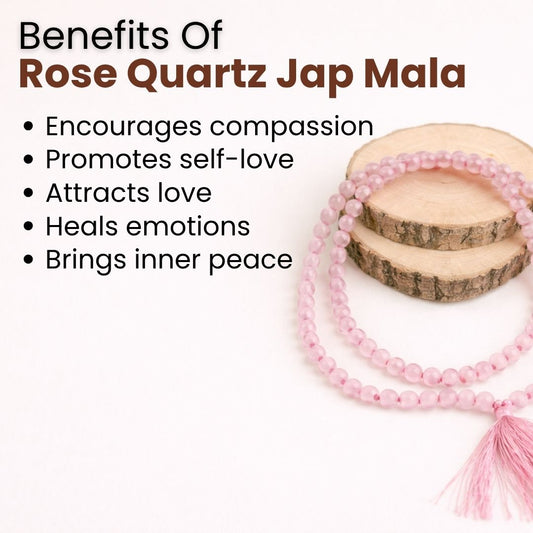 Rose Quartz Jap Mala – Love, Harmony & Emotional Healing
