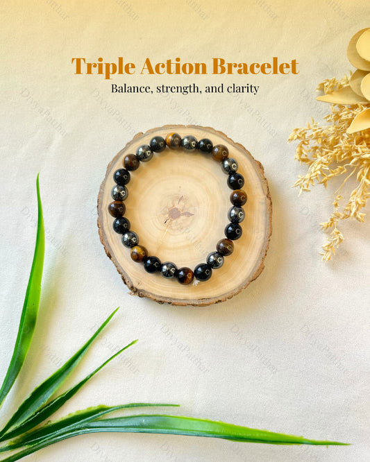 Triple Action Bracelet (Protection, Power & Grounding)