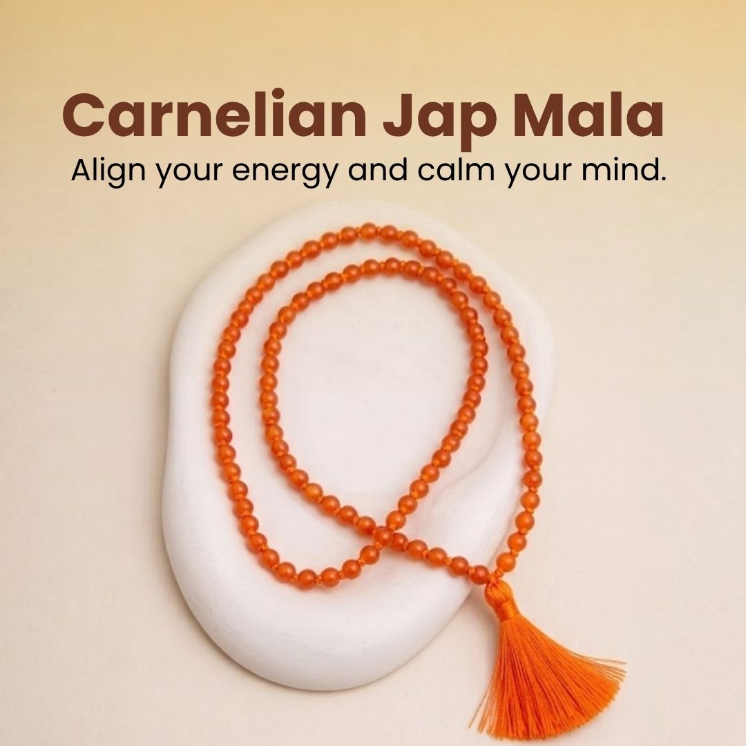 Carnelian Jap Mala – Courage, Motivation & Creative Energy