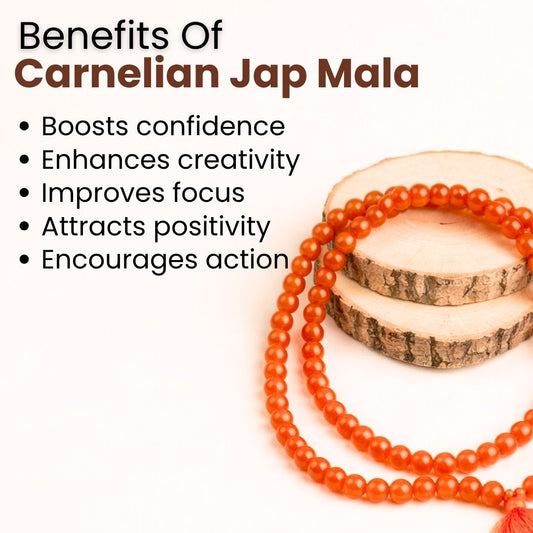 Carnelian Jap Mala – Courage, Motivation & Creative Energy