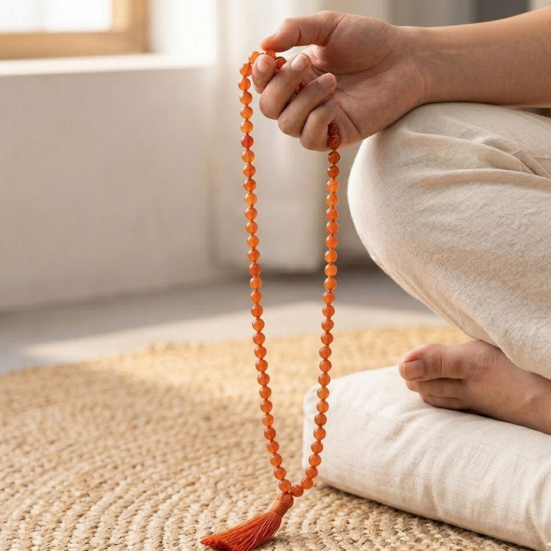 Carnelian Jap Mala – Courage, Motivation & Creative Energy