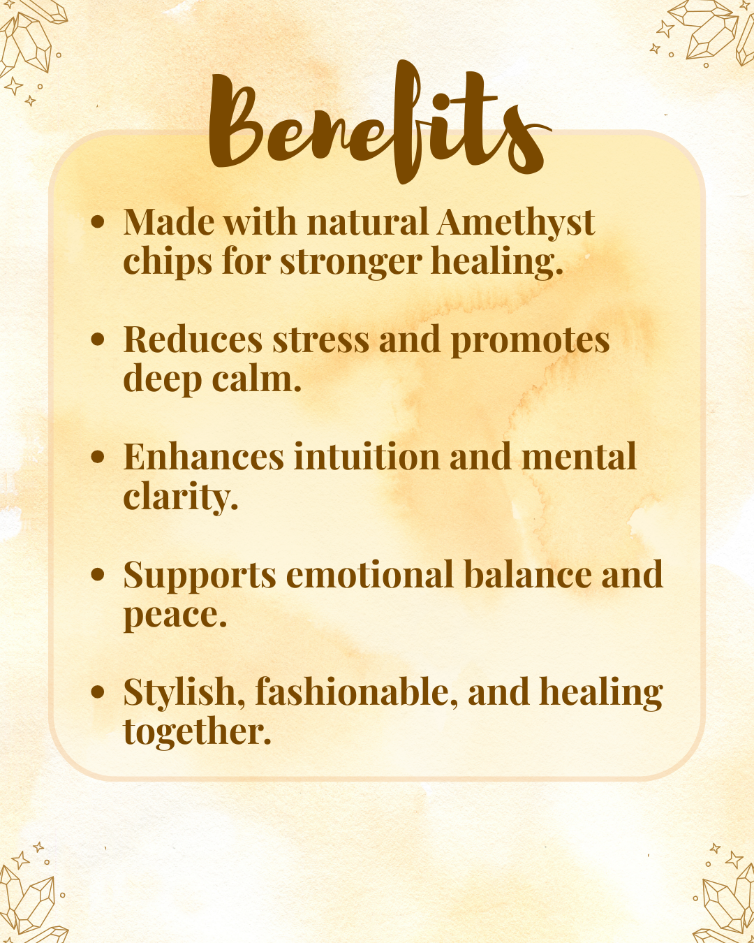 Premium Amethyst Chips Bracelet (Stress Relief, Mental Clarity & Spiritual Elegance)