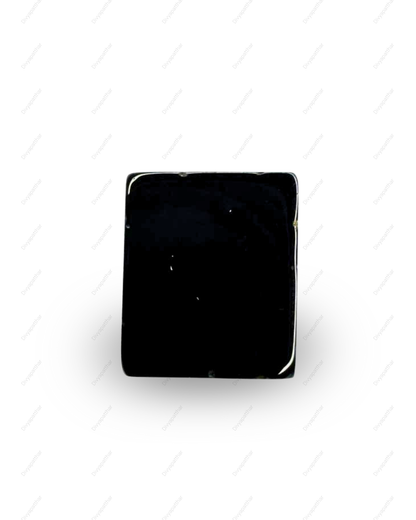 Natural Black Onyx Gemstone – Rectangle Shape (7.75 Carat | 8.45 Ratti)