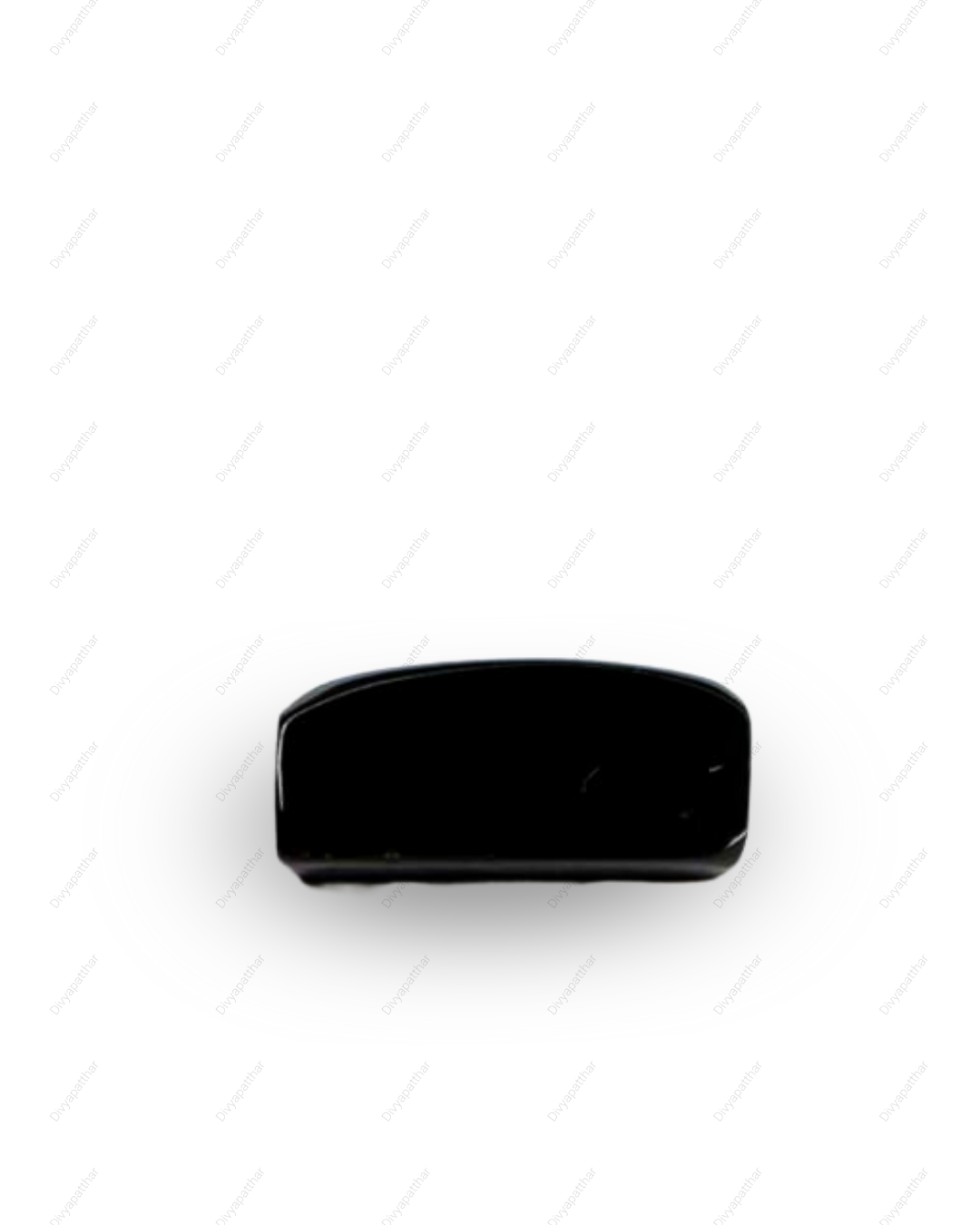 Natural Black Onyx Gemstone – Rectangle Shape (7.75 Carat | 8.45 Ratti)