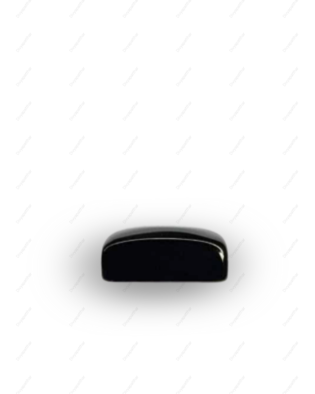 Natural Black Onyx Gemstone – Rectangle Shape (6.90 Carat | 7.52 Ratti)