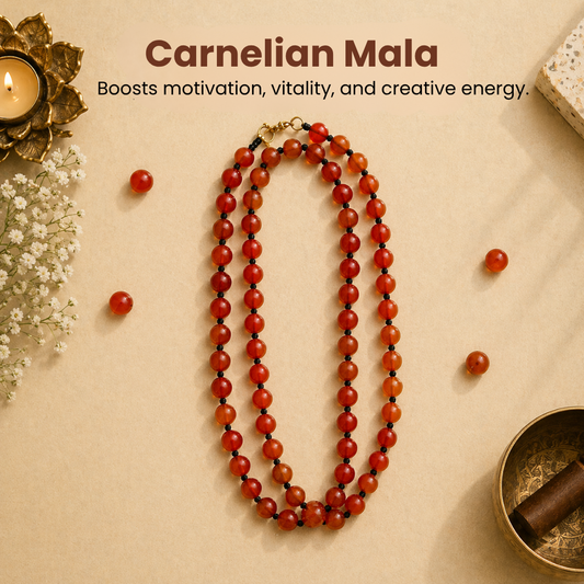 Carnelian Mala – Confidence, Motivation & Success