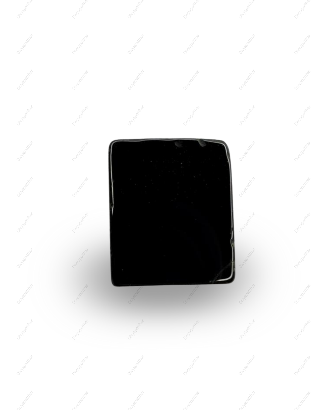 Natural Black Onyx Gemstone – Rectangle Shape (6.00 Carat | 6.54 Ratti)