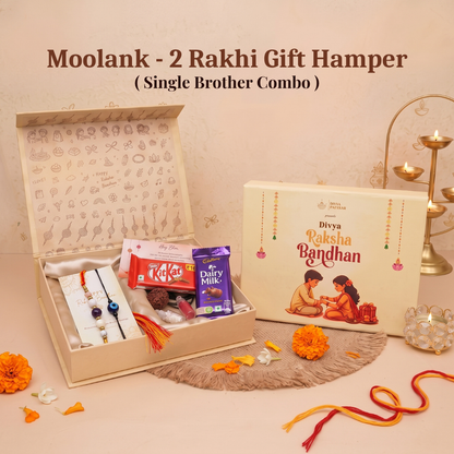 Moolank 2 Rakhi Gift Hamper (Unmarried Brother Combo)