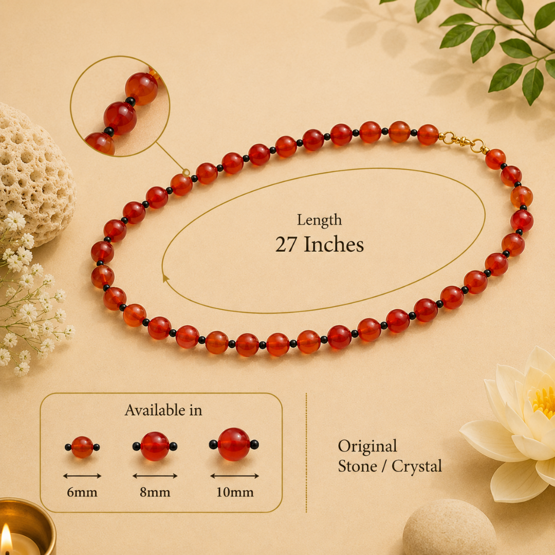 Carnelian Mala – Confidence, Motivation & Success