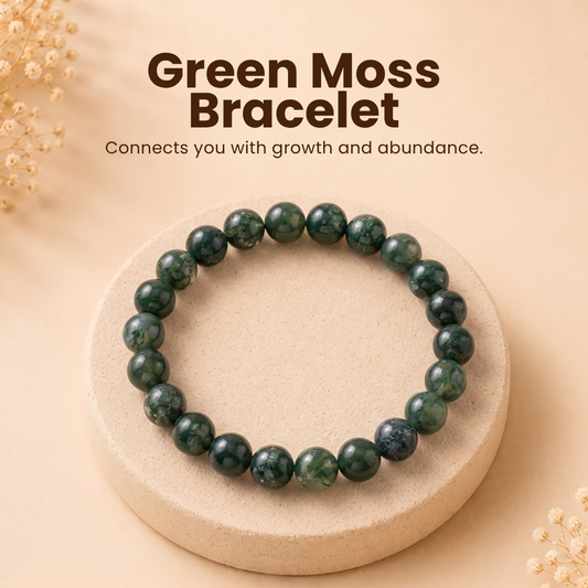 Green Moss Agate Bracelet