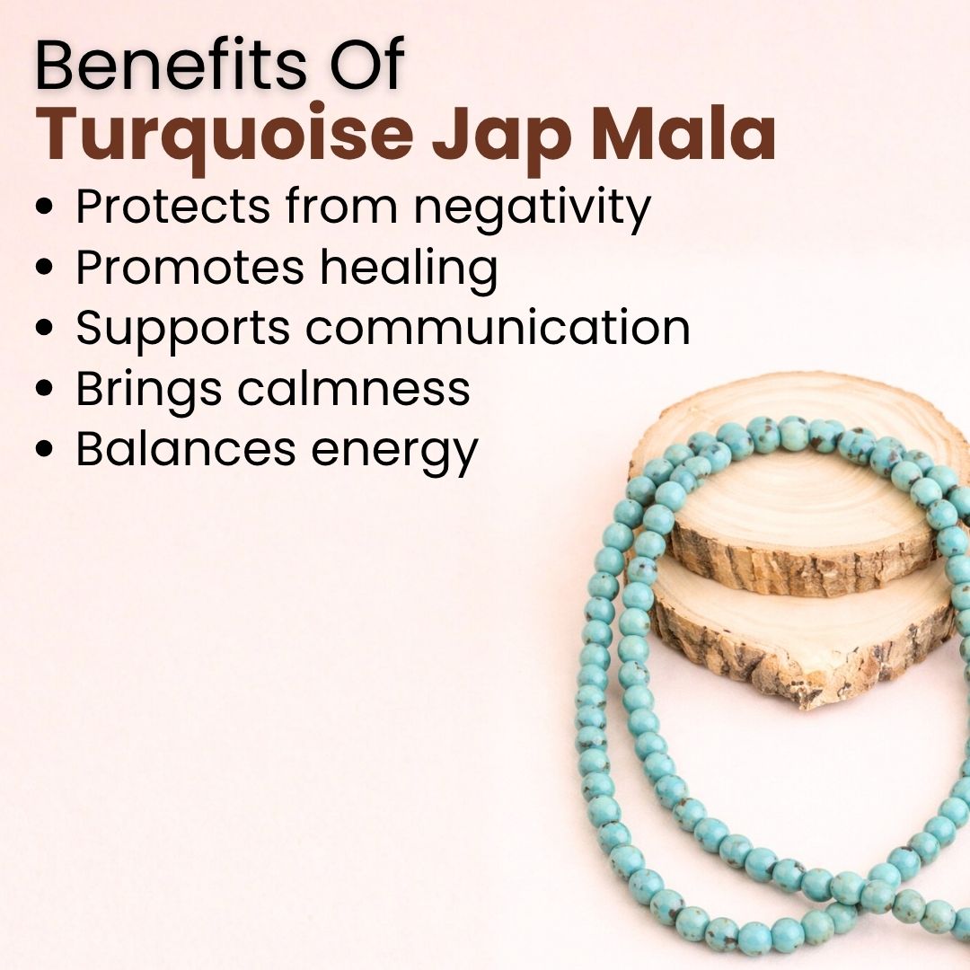Turquoise Jap Mala – Healing, Protection & Inner Peace
