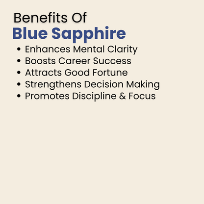 Natural Blue Sapphire (Neelam) Gemstone – Oval Shape (6.75 Carat | 7.35 Ratti | 12.0 × 10.0 × 5.5 mm)