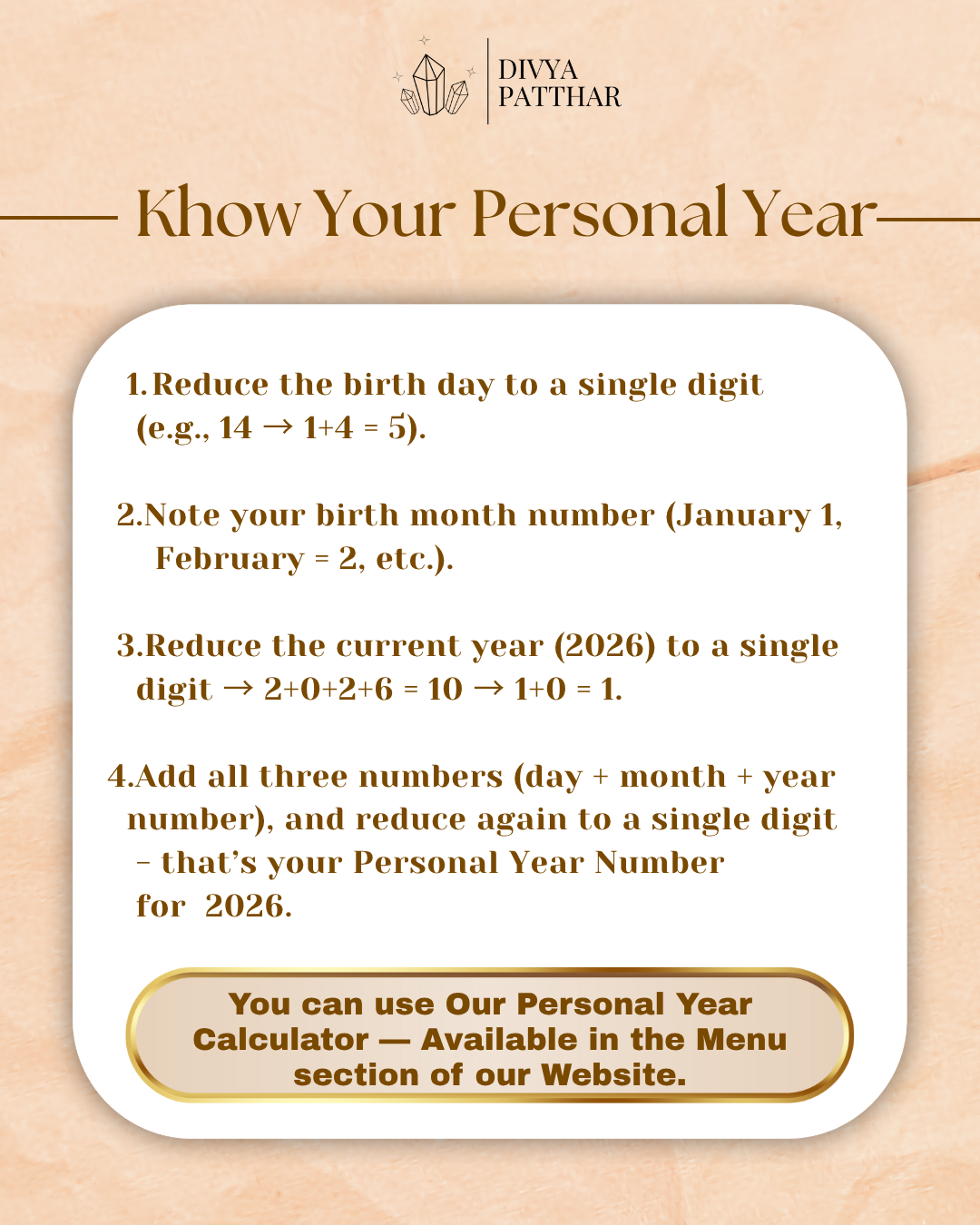 PERSONAL YEAR 2 BRACELET (Howlite • Peach Moonstone • Silver Pyrite)