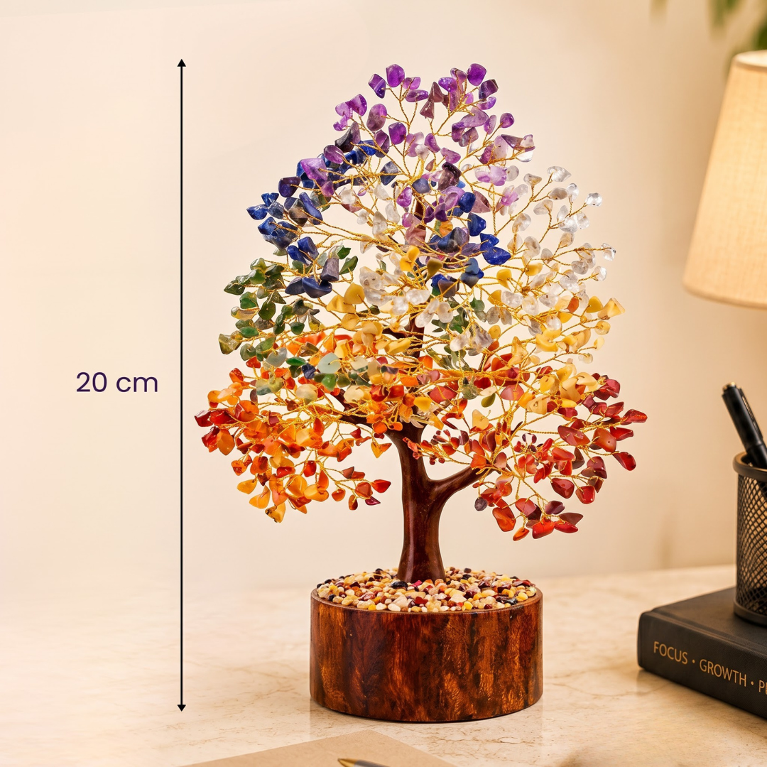 7 Chakra Crystal Tree – Balance, Healing & Positive Energy