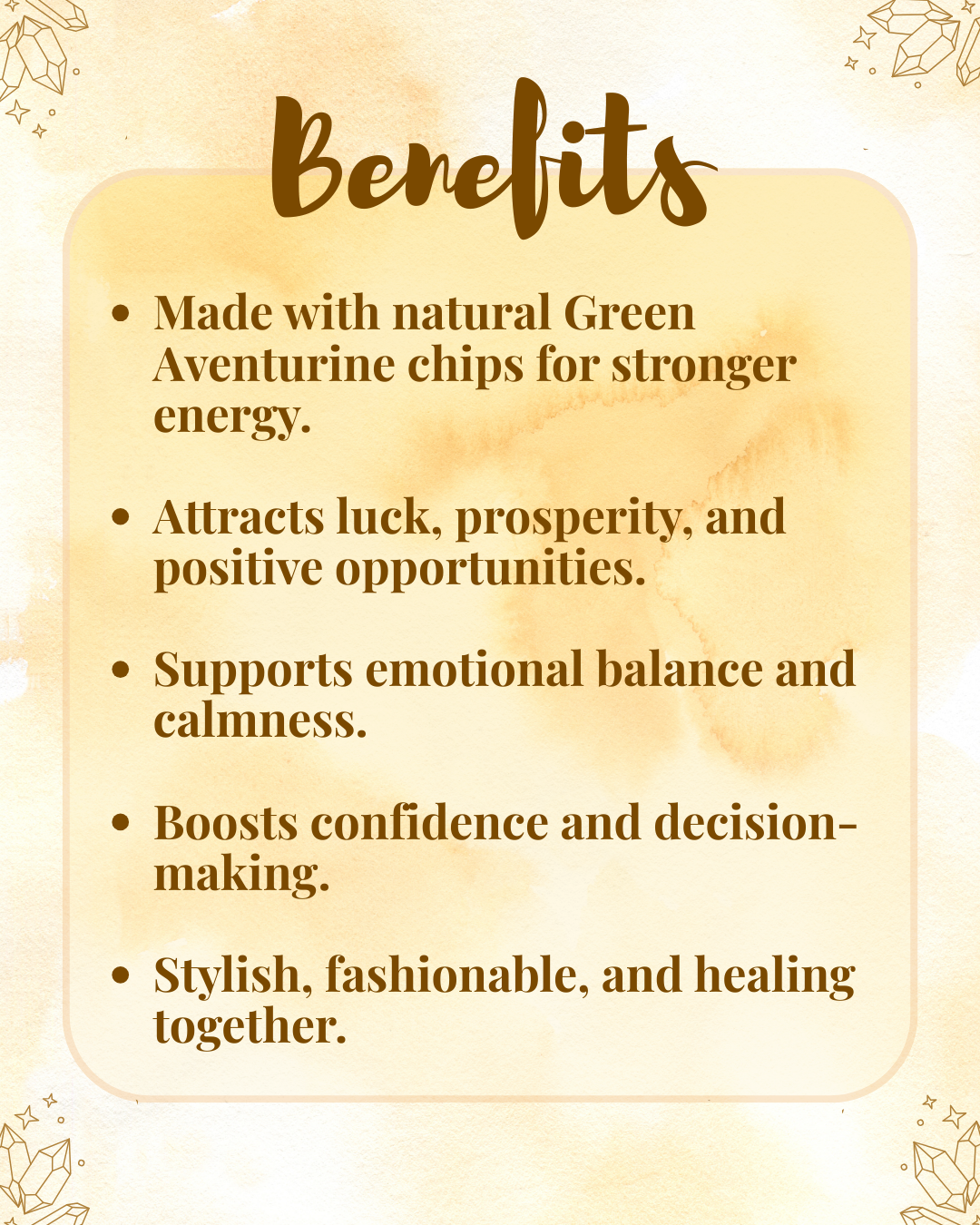 Premium Green Aventurine Chips Bracelet (Good Luck, Growth & Stylish Positive Vibes)