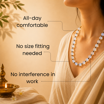 Rainbow Moonstone Mala – Intuition, Emotional Balance & New Beginnings