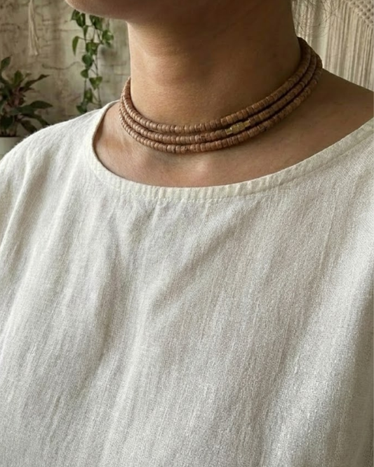 Natural Tulsi Kanthi Mala (3 Rounds)– Sacred Symbol of Bhakti, Purity & Divine Protection