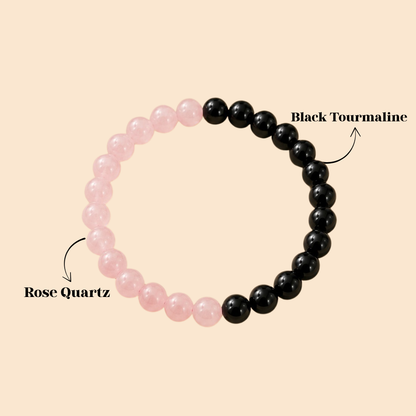 Natural Love Protection Bracelet (Heart Healing & Energy Shield)